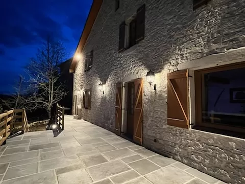 Eclairage extérieur à Belleydoux, Oyonnax, ELEC 3E